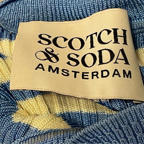SCOTCH & SODA by ANTHROPOLOGIE NWOT Striped Mock Neck Sweater - Picture 8 of 12